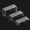 Janaden Acrylic Riser Display Stand, Transparent Display Shelf for Pop