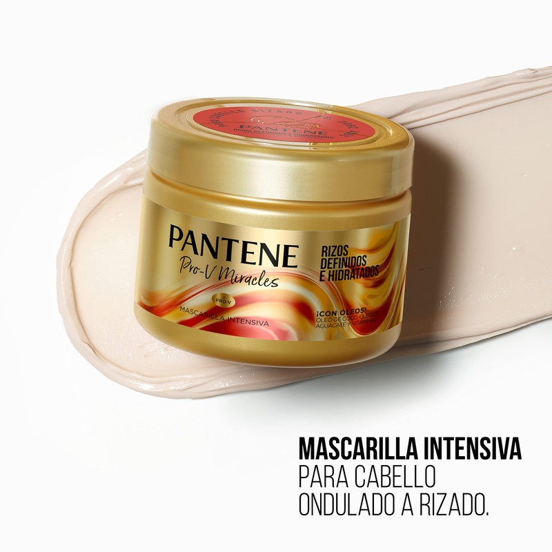 Pantene Mascarilla Capilar, Hidrata da Brillo y Movimiento, Pro-V Miracles