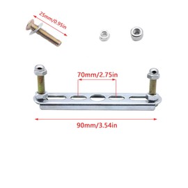 UtySty 4 Set Light Canopies Mounting Bracket Bar with Screws Nuts for Lighting Plate Cover Fixture Ceiling Canopy Kit Accessories Pendant Lamp Installtion Chandelier Base Chassis Hardware