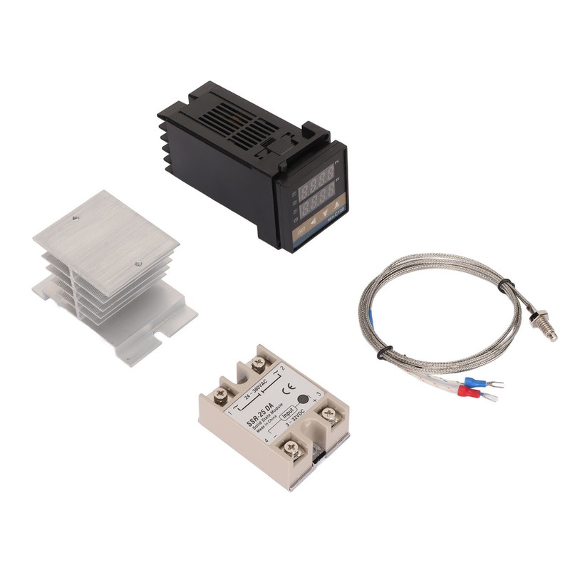 4PCS Digital PID Thermostat Quick Response Temperature Controller with Thermocouple