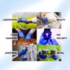 PACK OF 100 STRONG NITRILE GLOVES MEDIUM SIZE BLUE -