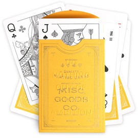 Varios Goods Co. Cartas de juego de alta calidad, diseño intrincado, relieve detallado y detalles de lámina dorada, amanecer