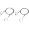 Drop Prevention Wire Hanging Hooks, Set of 2, Picture Rail,