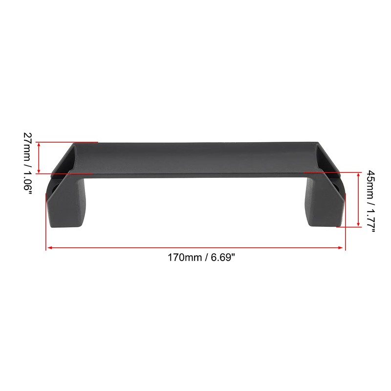 sourcing map Plastic Pull Handle 150 mm Hole Centres Luggage