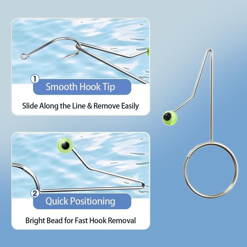 Almpal 20pcs Fishing Gear Kit - 10 Anti-Tangle Fork-Shaped Swivel