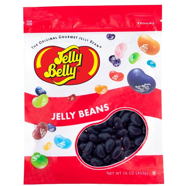 Jelly Belly Wild Blackberry Jelly Beans - 1 Pound (16 Ounces) Resealable Bag - Genuine, Official, Straight from the Source