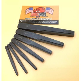 Drill Hog® Square Easy Out Set Screw Extractor Straight Lifetime Warranty 7 Pc