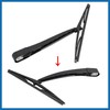 A ABSOPRO 310mm 12" Rear Windshield Wiper Blade Arm Set
