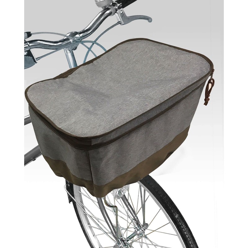 Top 2-tier Wide Front Basket Cover, Gray (Recommended Size: Approx.