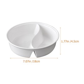 Ciieeo Fine Crafted Tai Chi Spicy Bowl Japanese Style Ceramic Noodle Bowl for Chinese Food