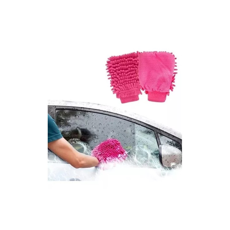 Innovaciones Kit 2 Guantes Plumero Micro Fibra Multiusos Polvo