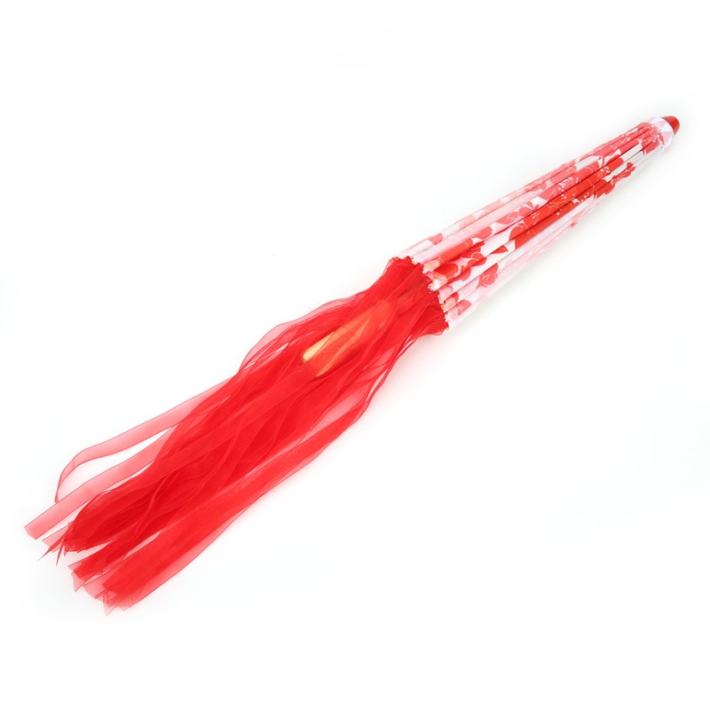 Silk Ribbon Umbrella Art Craft Decorative Photo Dance Perform Prop