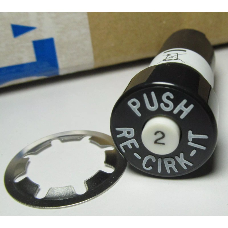 Eaton NEW EATON/ HEINEMANN 2-AMP 2A KD1-2 PUSH RE-CIRK-IT PUSHBUTTON