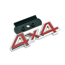 Grille Emblem 4x4 Chrome Red)