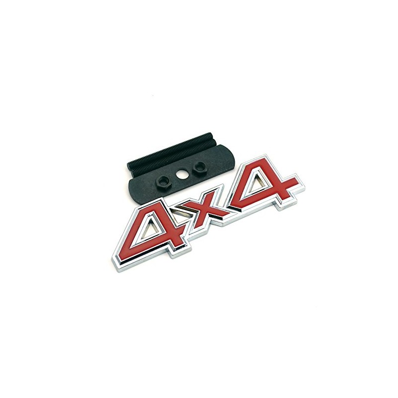 Grille Emblem 4x4 Chrome Red)