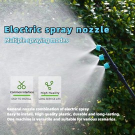 Aimela Spray Nozzle Kit for Electric Sprayer 14mm Agricultural Nozzles Stainless Steel Adjustable Tips Anti-clogging Nozzle Filters Orchard Vineyard Spraying Equipment