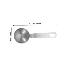 GLEAVI 4pcs Measuring Spoons: Stainless Steel 20ml/4 TSP Measuring Spoon for Cooking Baking - Precision Measure Teaspoons for Kitchen Coffee Shop Restaurant Use