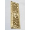Castelion® Solid Brass Closed Trellis Finger Plate | Brass Door