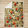 Feelyou Flower Fleece Throw Blanket for Bed Sofa Couch Kids