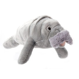 The Petting Zoo Manatee Stuffed Animal Plushie, Gifts for Kids, Earth Keeperz Sealife Animals, Zoologee Grey Manatee Plush Toy, 18 inches