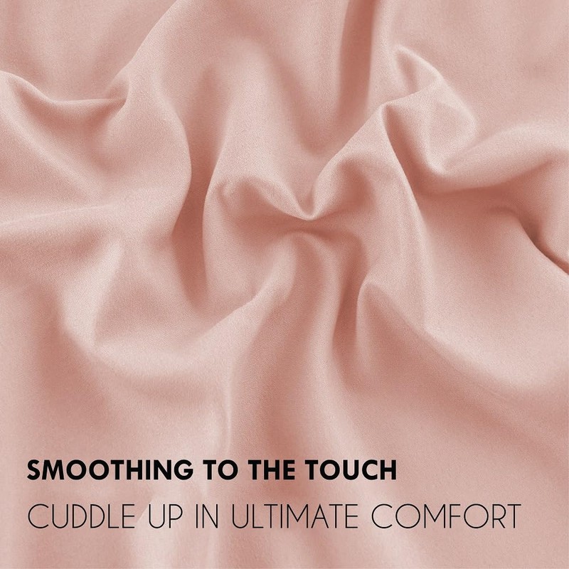 EV Dekor®MF123 Fitted Sheet King, Pink - Deep Pocket Bedsheet