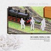 100Pcs HO Scale 1:100 White Model People Unpainted Train Figures