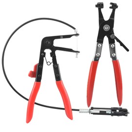 BIGP Hose Clamp Pliers with Straight Neck Hose Clamp Pliers with Bowden Cable 650 mm for Car Pack of 2