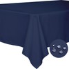 BYDOLL Table Cloth Navy Blue 70x90 Inch Tablecloth for 6