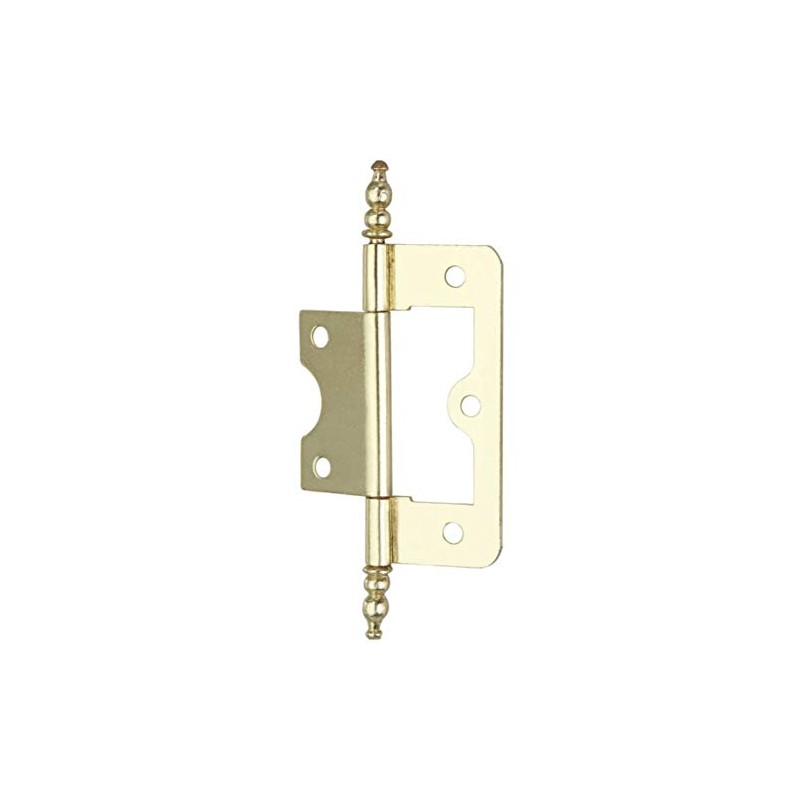 Merriway® BH01771 (2 Pcs) EB Non-Mortise Flush Hinge with Finial,