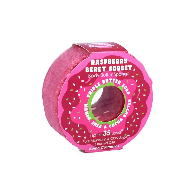 Bomb Cosmetics Body Buffer Soap Infused Sponge 2 in 1