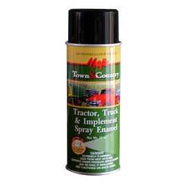 Majic Paints 8-20994-8 Tractor & Implement Spray Enamel Paint, Aerosol, Gloss Black, 11 Ounce (Pack of 1)