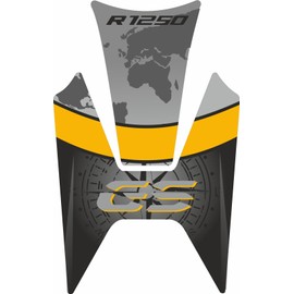 Tank Pad Motorcycle Tank Pad 3D Carbon Compatible with BM R 1250 GS R1250 2019 Exclusive - 28 x 17 cm