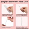 Care Cleansing Swabs,100 Pcs Disposable Saline Solution Swabs