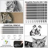 Drawing Sketching Pencil Set, 24 Piece Pro Artist Sketch Kit