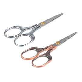TOVINANNA Set of 2 Vintage Style Plum Blossom Scissors Nail Clippers Trimmer Manicure Tool Durable and Chic