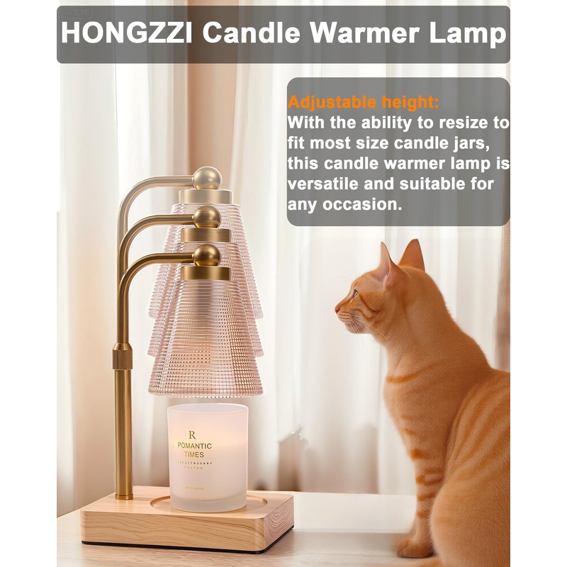 HONGZZI Candle Warmer Lamp - Electric Candle Warmer with Timer,