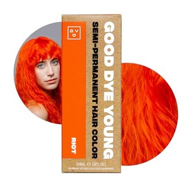 Good Dye Young Tinte para El Cabello Semipermanente, Vegano y Sin Crueldad Animal, Dura Hasta 24 Lavados, Color Acondicionador No Dañino para El Cabello (5Fl Oz, Riot)