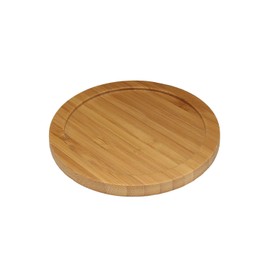 BambooMN Heavy Duty 100% Eco-Friendly Natural Bamboo Coasters - 3.75" - Round - 30 Piece Coaster Set