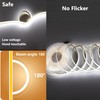 Cinlitek COB LED Strip Lights, 16.4ft Ultra High Density 12V