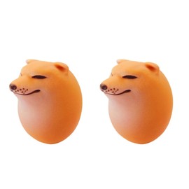 Stress Relief Stress Relief Stress Relief Grip Shibako Egg Real Shibako Squeeze Soft and Hard Combined Round Shiba Inu Kneading Toy Companion for Warm Relief and Stress Relief