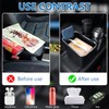 Car Armrest Storage Box Universal Vehicle Cup Holder Removable Coffee