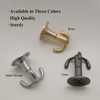 MUCOHO 4 Pack Rotatable Hook, Heavy Duty 3-Prong Ceiling Coat