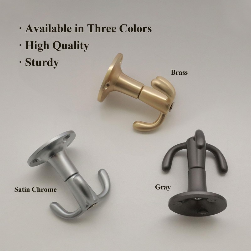 MUCOHO 4 Pack Rotatable Hook, Heavy Duty 3-Prong Ceiling Coat