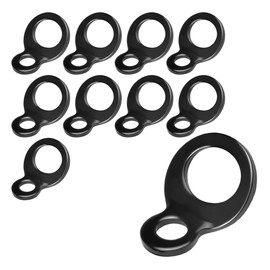 Multi-Purpose Tie-Down Anchors Hooks- Stainless Steel Tie Down Strap Rings for Dirt Bike Motorcycle ATV Truck Trailer Tiedown Attachment Points - Heavy-Duty Lashing Rings for Garage Work Shop (10PCS)