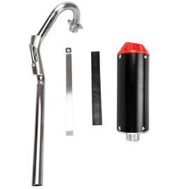 FVRITO High Performance Exhaust Muffler Silencer Pipe Assembly kit for CRF50 XR50 70cc 110cc 125cc SSR SR110 Roketa Taotao DB14 DB10 xpro db-x20 SDG Coolster Chinese Pit Dirt Bike Motocross Red