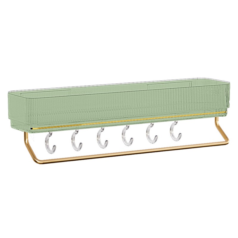 Bathroom Shelf Drill Free Alumimum Strong Load Bearing Wall Mounted