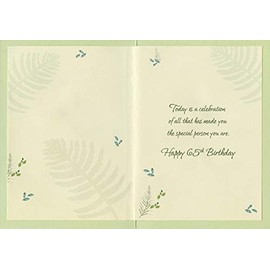 Designer Greetings Today is So Much More Gold Foil 65 Over Die Cut Window Age 65 / 65th Birthday Card