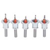 Countersink Drill Bit Set with Depth Stop, 5PCS Adjustable Depth