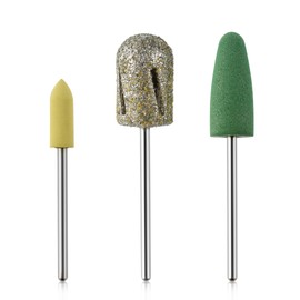 Qunzhao Professional Nail Drill Bits Set, 3 Pieces (02 13mm)