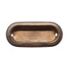 Antique 3.125 in. Brass Oblong Window Recessed Sash Lift
